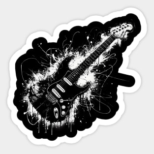 Guitar Riff Revive Music Sticker